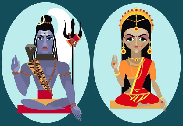 Lord Shiva illüstrasyon