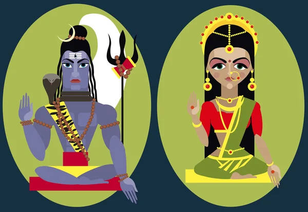 Heer Shiva illustratie — Stockvector