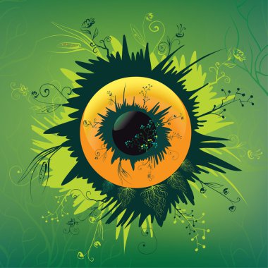 Doğa illüstrasyon göz