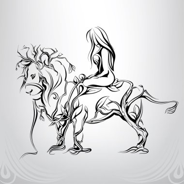 Aslan evcilleştirme kız