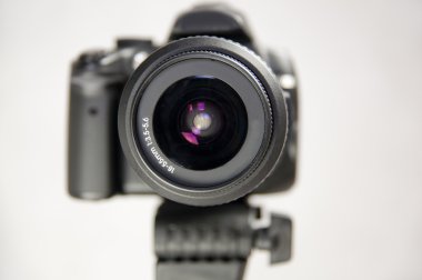 Bir dijital fotoğraf makinesi fotoğraf Studio gözü. Lens yakın çekim
