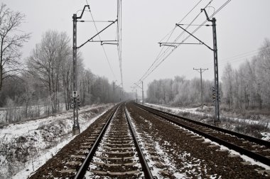 Kış modern demiryolu