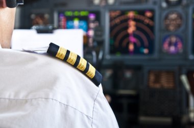 Kaptan apolet - omuz bir jet uçağı pilotu