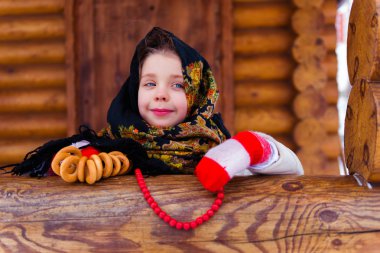 simit kış ile küçük kız