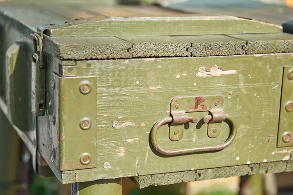 Equipment military old case box — Stock Photo, Image