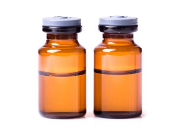 medications on a white background