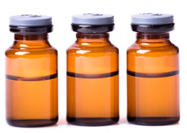 medications on a white background