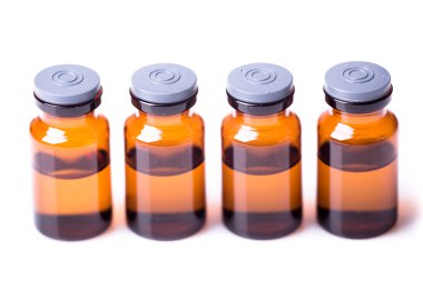 medications on a white background