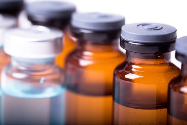 medications on a white background