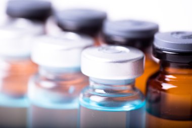 medications on a white background