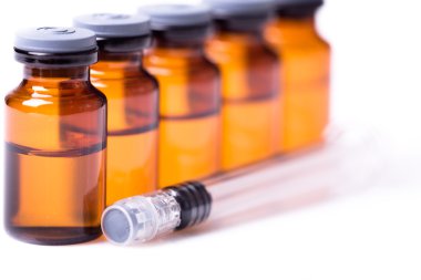 medications on a white background