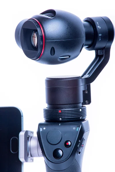 カメラ内蔵の電子式安定器の新世代 — ストック写真