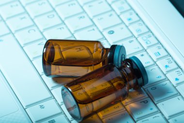 sistem bilgisayar klavye üzerinde tıbbi donatımı