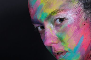  Kızlar renk sanat makyaj 