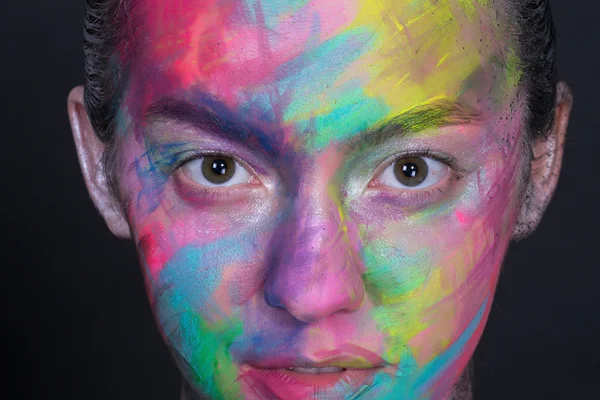 Ragazze colore arte make-up — Foto Stock