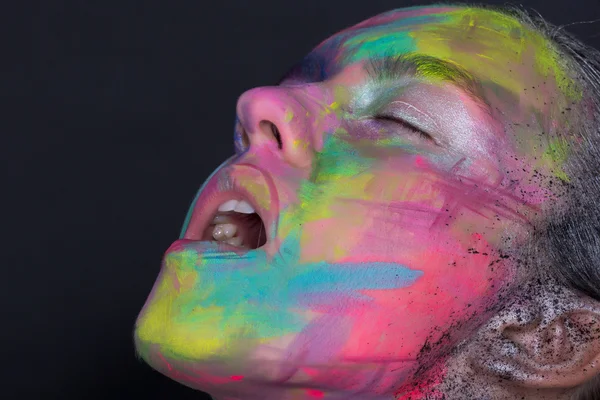 Ragazze colore arte make-up — Foto Stock