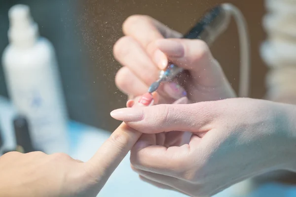 Fotos de la creación real de una manicura — Foto de Stock