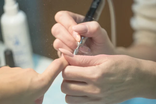 Fotos de criação real de uma manicure — Fotografia de Stock