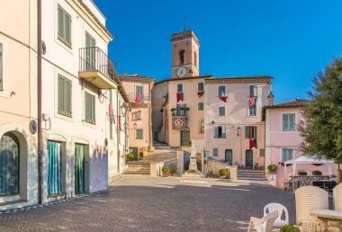 Roma, Lazio, İtalya 'nın güzel Canterano köyü..