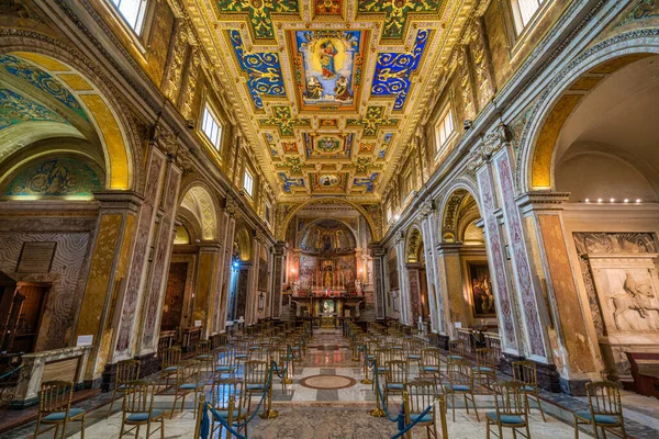 Inredning Basilikan Santa Francesca Romana Rom Italien December 2018 — Stockfoto