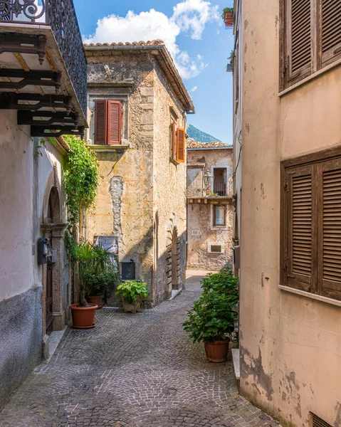 Collepardo Beau Village Médiéval Dans Province Frosinone Latium Italie Centrale — Photo