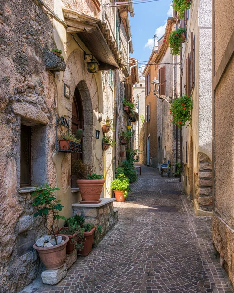 Collepardo Prachtig Middeleeuws Dorp Provincie Frosinone Lazio Centraal Italië — Stockfoto