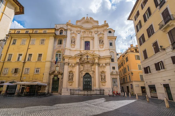 Gevel Van Kerk Van Santa Maria Maddalena Rome Italië — Stockfoto
