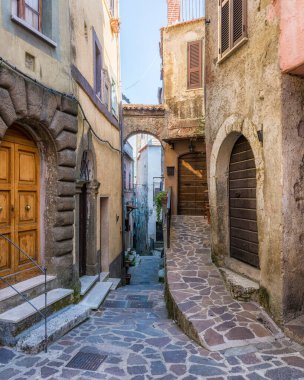 San Gregorio da Sassola, Roma ilinin güzel bir köyü, Lazio, İtalya.