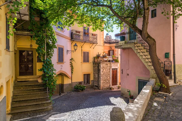 Vista Panorámica Ciciliano Hermosa Pequeña Ciudad Provincia Roma Lazio Italia — Foto de Stock