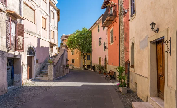 Szcenírozott Látvány Ciciliano Gyönyörű Kisváros Tartomány Róma Lazio Olaszország — Stock Fotó