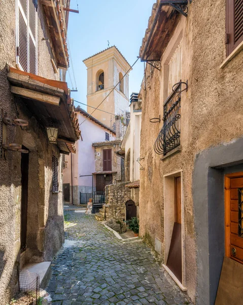 Scénický Pohled Ciciliano Krásné Městečko Provincii Řím Lazio Itálie — Stock fotografie