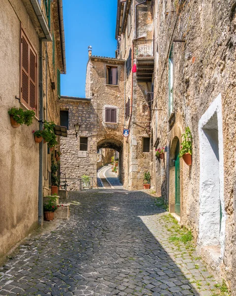 Landschap Guarcino Prachtig Dorp Provincie Frosinone Lazio Centraal Italië — Stockfoto