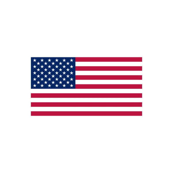 ABD bayrağının vektör illüstrasyonu. Simge, işaret, poster. Geniş kapsamlı tasarım uygulamaları için. — Stok Vektör
