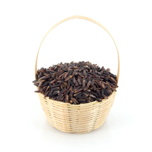 Thai black jasmine rice (Rice berry) — Stock Photo, Image