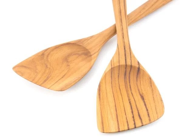 Wood spade for frying pan — Stock Photo, Image