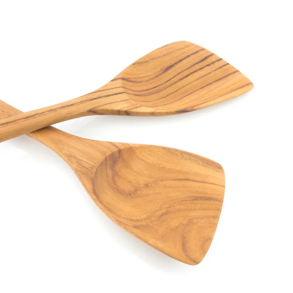 Wood spade for frying pan — Stock Photo, Image