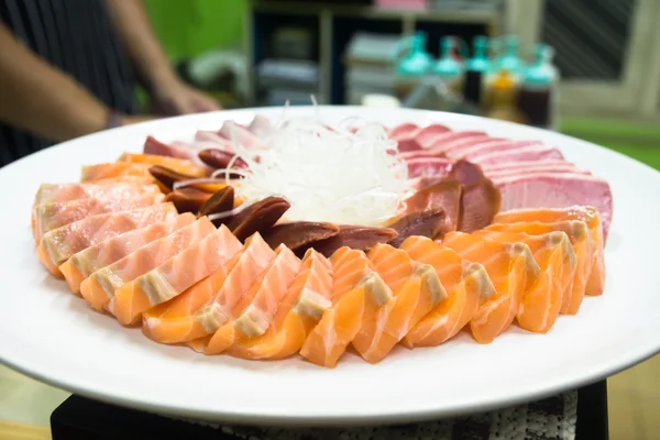 Japon yemekleri sashimi seti — Stok fotoğraf