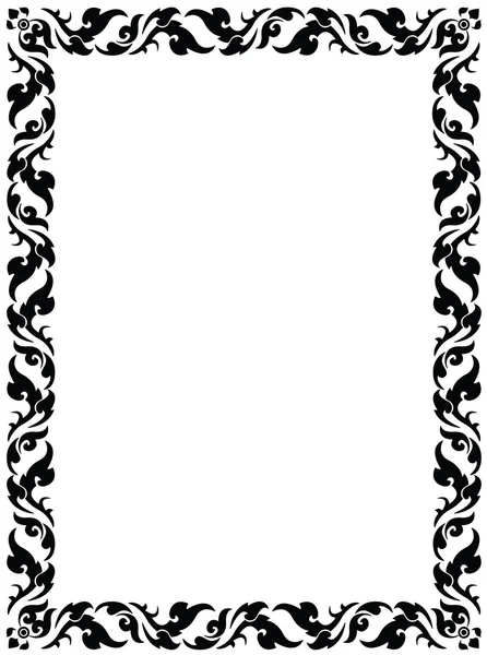 Cadre motif thai — Image vectorielle
