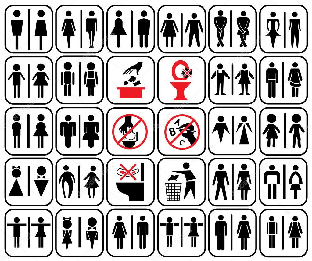 toilet sign-02-black