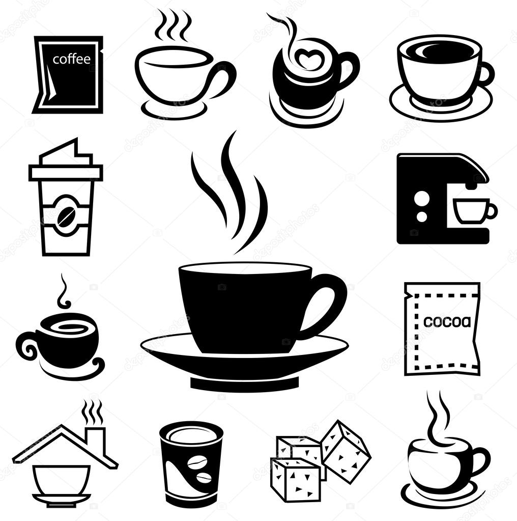 coffee icon set 02