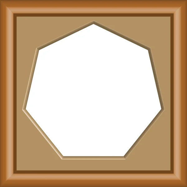 Cadres heptagon — Image vectorielle