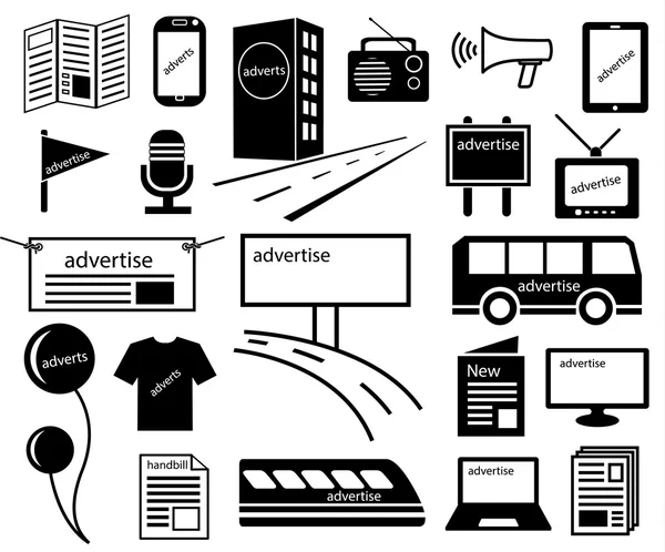 Advertise channels media icon — Stockový vektor