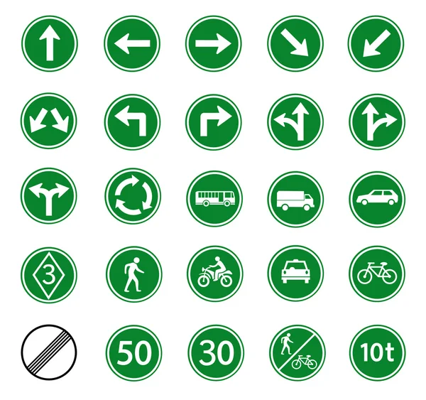 Regelgevende verkeersbord — Stockvector