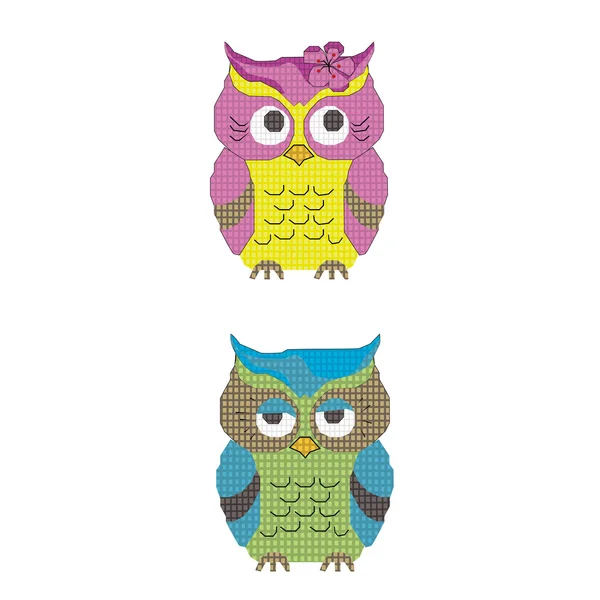 Beautiful little owl — Stock Vector