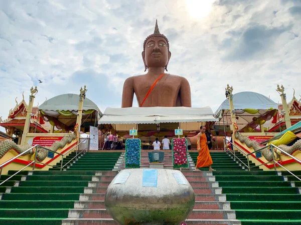 Nakhon Pathom Tailandia Oct 2020 Estatua Buda Gigante Hecha Por —  Fotos de Stock