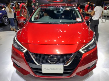 Bangkok Tayland 12 Aralık 2020: Birçok araba fuarı Bangkok, Tayland 'daki 2020 Motor Fuarı' nda