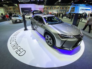 Bangkok Tayland 12 Aralık 2020: Lexus araba fuarı Bangkok, Tayland 'da 2020 Motor Fuarı' nda