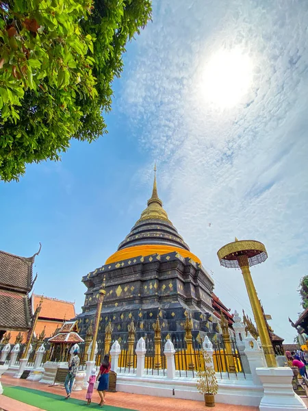 Phrae Thailand April 2021 Wat Prathat Lampang Luang Der Tempel — Stockfoto