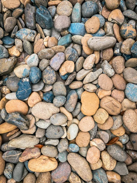 Texture Pattern Pebbles Gravel Small Stones Walk Way Path Garden — Stock Photo, Image