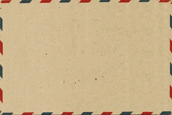 Detrás del correo aéreo postal en blanco — Foto de Stock